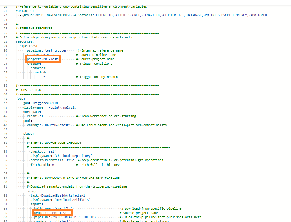 Update Project References PQL